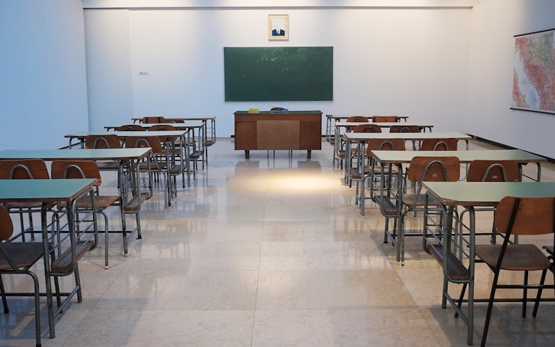 Aula scolastica accogliente